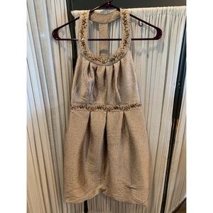 Gold beaded dress